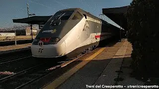 Treno Intercity 684 con E414.133 + E414.119 per Milano C.le - arrivo e partenza - Livorno Centrale