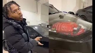 Lil Baby Competing With Floyd Mayweather's Car Collection Shows TrackHawk With See Through Engine
