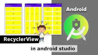 Recyclerview in android studio | how to create recyclerview in android | RecyclerView | PART 1 | #43
