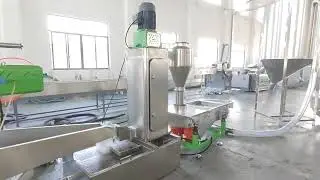 LDM compacting pelletizing line for PE bags and film