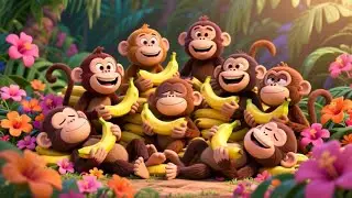 Monkey Banana Dance | Fun Animal Dance Rhyme for Kids | Nursery Rhymes & Songs for Children