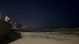 Cascais Portugal at Night on the Beach April 2025 4k