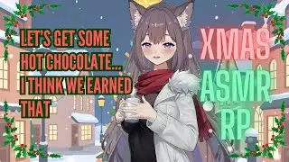 ASMR Roleplay 🎄Visiting the Christmas town with an energetic, sweet girl