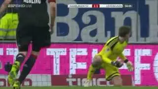 Жесткий Фэйл Рене Адлера в матче с Байером || Hard Faile Rene Adler in the match against Bayer