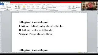 Sillogizmlə bağlı tapşırıqları həll edə bilirikmi?