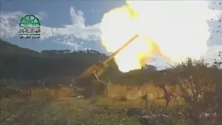Syrian Islamist rebels upload video of cannon assault
