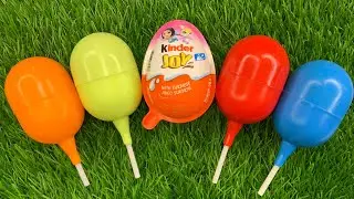 🌈 Satisfying Video | Kinder Surpriseand Corby Fun Egg ASMR Opening YummyRainbow Candy Lollipops