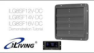 iLiving DC Shutter Exhaust Fans with Temperature and Humidity Control