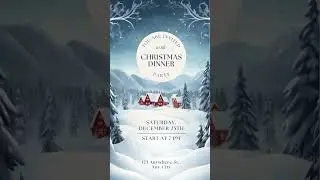 DIY Christmas Invitation Card Design | Canva Tutorial for Festive Cards 🎄✨ #Canva #Christmas #diy
