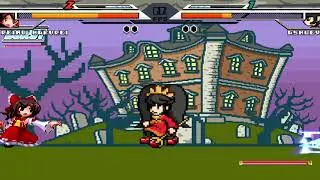 NICK54222 MUGEN Reimu Hakurei (me) VS Ashley (Diamondswag12)