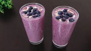 Healthy and tasty blueberry smoothie for weightloss | Blueberry smoothie recipe | Let's cook with Su