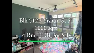 [For Sale] 512B Yishun St 51, 4 Room HDB Walkthrough Video