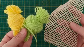 What I Make by Leftover Woolen and Non Slip Rug Pads Will Surprise You! - Mini Coin Purse