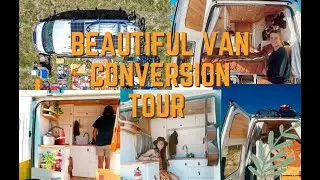 Ford Transit VAN CONVERSION tour - VANLIFE AUSTRALIA - Tiny home on wheels
