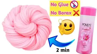 NO GLUE PONDS POWDER SLIME 💦 | How to make slime without activator
