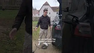 Zu Hause Laden ohne Wallbox!! #auto #elektro #range #tesla #volvo #neu #new #laden #reichweite #akku