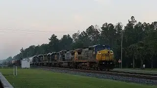 CSX Q652 Goes Into Emergency at Folkston, GA - Thursday May 29, 2014