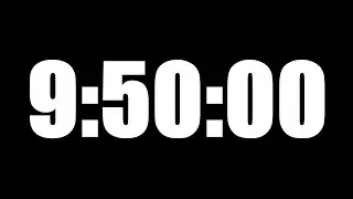 9 HOUR 50 MINUTE TIMER &bull; 590 MINUTE COUNTDOWN TIMER ⏰ LOUD ALARM ⏰