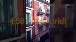4:58 in Madrid&hellip;Never a Dull Moment! Up Off the couch! #travel #madridwalk #europe