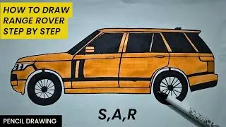 How to draw Range Rover easy | realistic car drawing | pencil sketch | Car drawing sar 