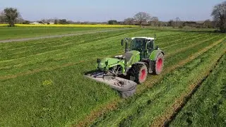 Fauche d'herbe 2023 Fendt 720 GAEC Trotel, Drone