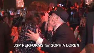 John St. Peeters Performs for SOPHIA LOREN