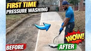Pressure Washing My Driveway for the FIRST TIME (INSANE Before & After)