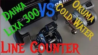 Счётчики лески Daiwa Lexa-LC 300PWR-P и Okuma Cold Water CW-354DLX