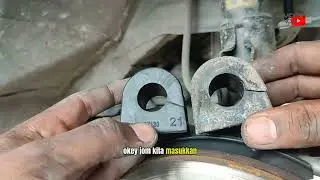 DIY Tukar Absober Link + Stabilizer Bush Perodua Bezza | Masalah Bunyi Geduk² Jalan Tak Rata