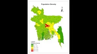 Calculate Population Density and Visualization in Map by GIS || ArcGIS