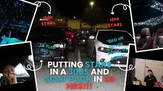 HOW TO PUT STARS IN A CHRYSLER 300 AND SCAT PACK HEADLINERS (MUST WATCH DIY)!!!