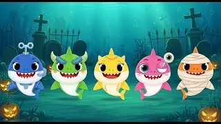 Halloween Zombie Sharks and more | Halloween Baby Shark | Kids Giggle Verse