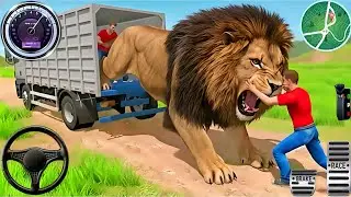 Kill Him शेर King 👑 Cargo Truck Driving Game 3D -Animal Transport Cargo 