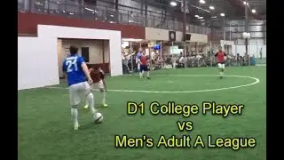 D1 College Soccer Player vs Men's A League