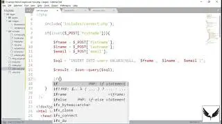 17 Insert data form html form to Database with php mysqli