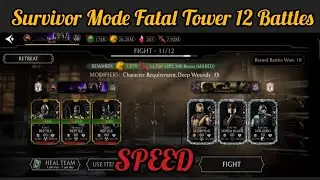 mkmobile : faction war , survivor mode fatal tower 12 battles + test talent and equipment karts