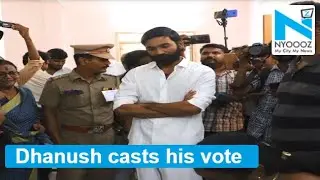 Raanjhana actor Dhanush casts his vote