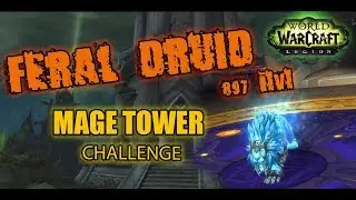 Feral Druid PoV (897 ilvl) &bull; Low Gear + One Legendary &bull; Mage Tower Artifact Challenge