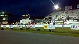 Pro Mod qualifying lap at night