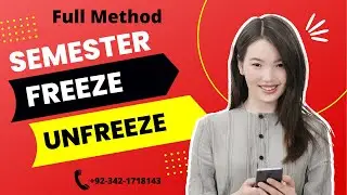 Semester Freeze Unfreeze|semester Freeze unfreeze vu|how to freeze semester in vu|Freeze Unfreeze VU