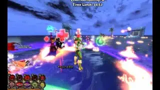 Dungeon Defenders - Duo Temple of Polybius [Ruthless Hardcore] with 2 extra deadweight (2p + 2P)