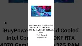 iBuyPower Y60 Liquid Cooled Intel Core i9 14900KF RTX 4070 Gaming PC with 32G RAM, 2TB SSD