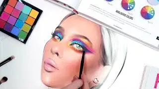 The Face Chart Book | FACECHART Drawing With Makeup by Liza Kondrevich #facechart