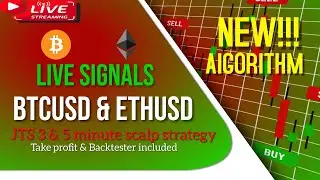 🔴LIVE SIGNAL BTCUSD & ETHUSD - 3MIN/5MIN FOREX TRADING STRATEGY - TP - BACKTESTING