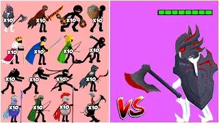 Juggerknight Vs Stick War Saga 3 - All Skins Stick Army