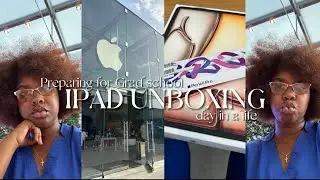 iPad Air Unboxing| downloading apps for grad school| keyboard| pencil pro