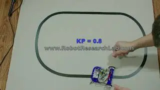 PID Line Follower Tuning KP=0.8 KD=0.0
