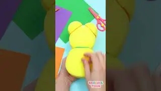 Make a SPONGE into a Cuddly Teddy Bear Toy! #DIY #KIDS #SHORTS