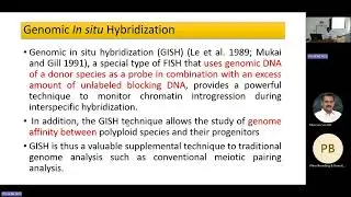 Guest Lecture-Molecular Cytogenetics in Crop Improvement
