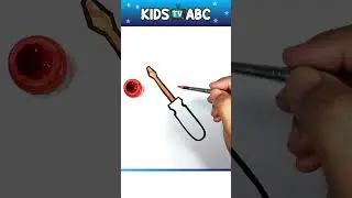 How to draw a screwdriver step by step | Screwdriver drawing very easy